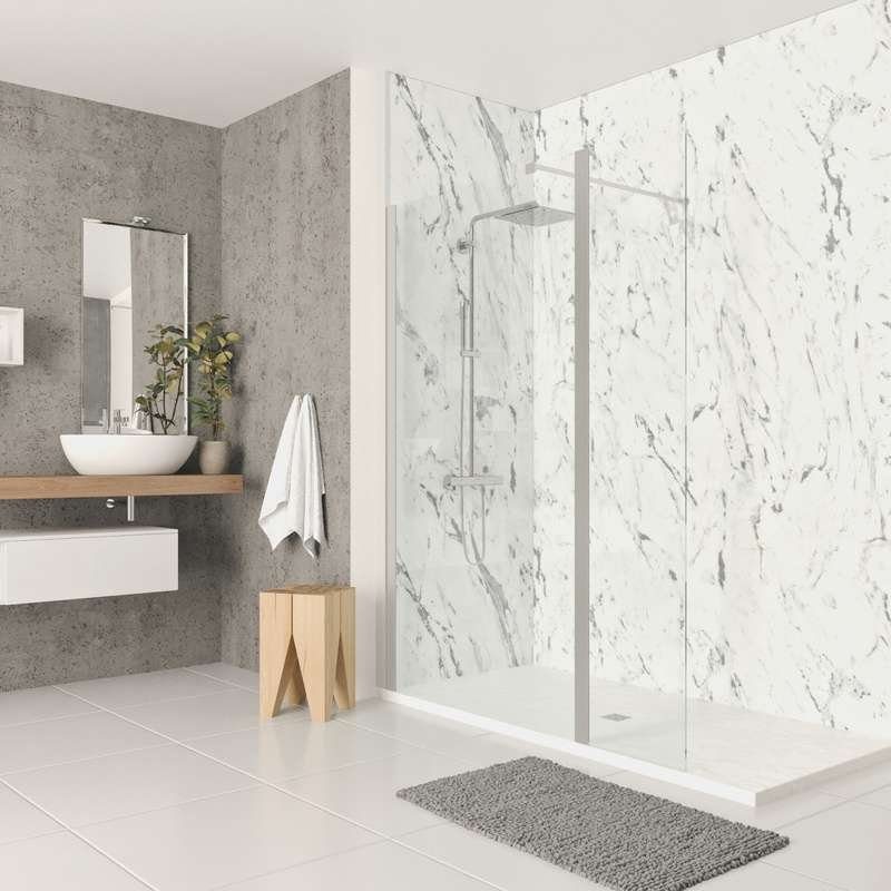 Aperçu LT Showertec : panneaux effet marbre