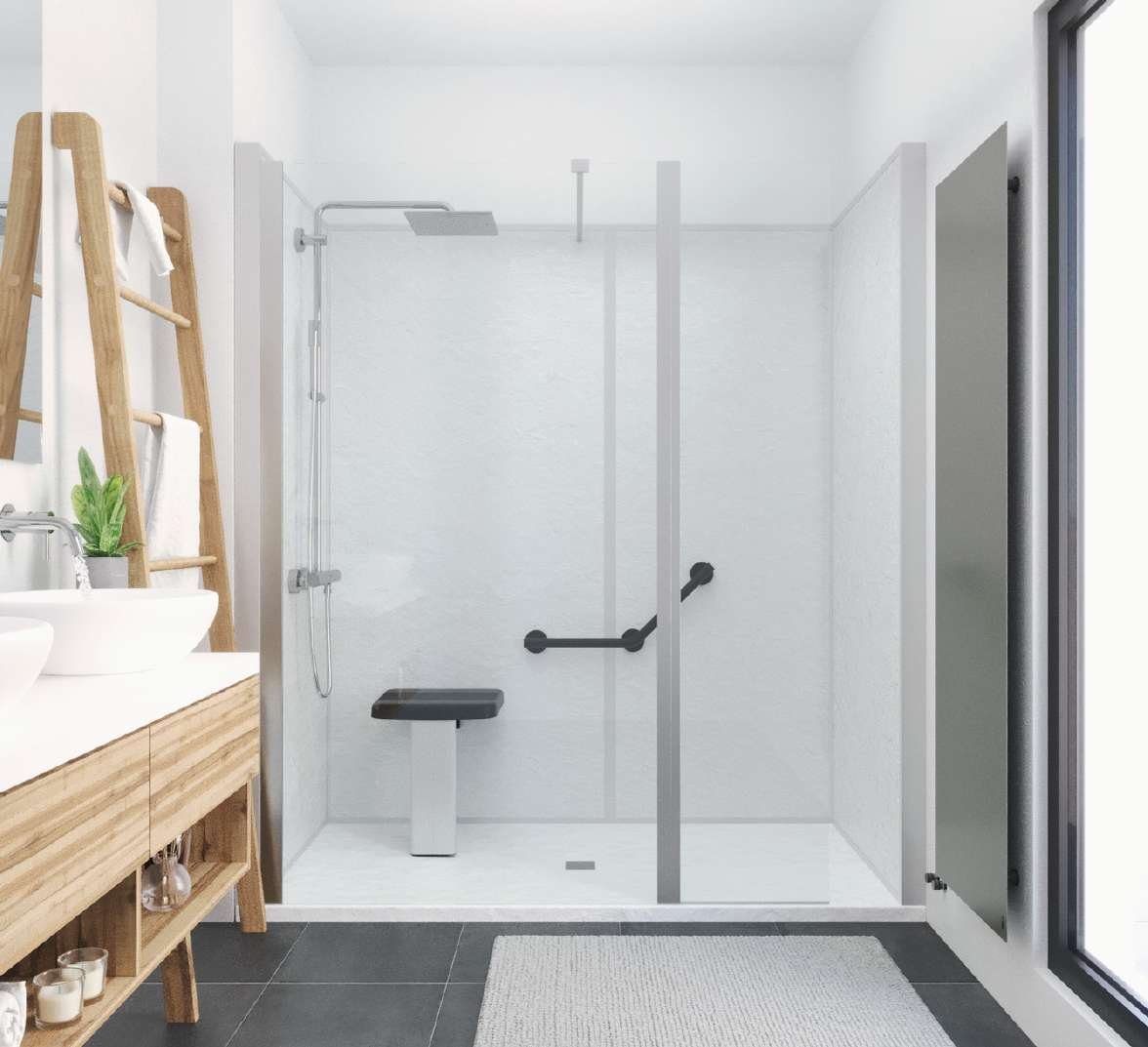 Aperçu LT Showertec : barre de maintien et siège